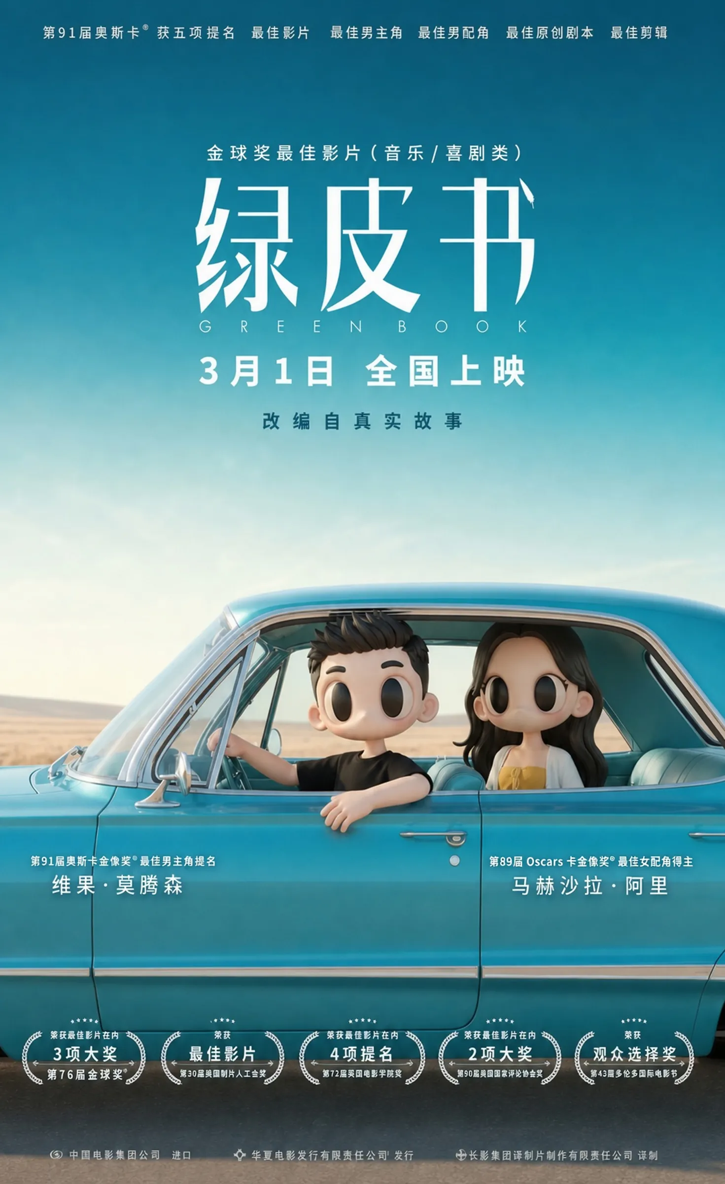 IP 形象电影海报实验：绿皮书